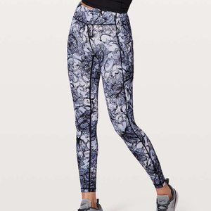 LULULEMON Floral Leggings Speed Up Tight 28" Hanakotoba Starlight Luxtreme